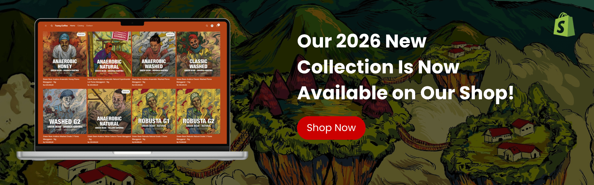 Shopify Banner on Tuang Coffee Website (1)
